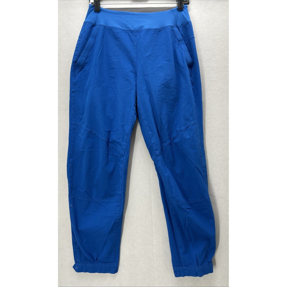 Patagonia 82910 Women's Pull On Caliza Rock Pants Washed Blue Ankle Snap Size 8